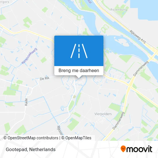 Gootepad kaart