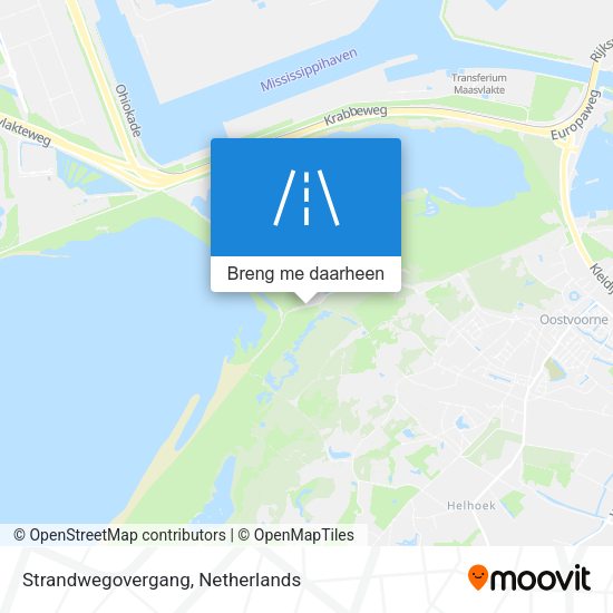 Strandwegovergang kaart