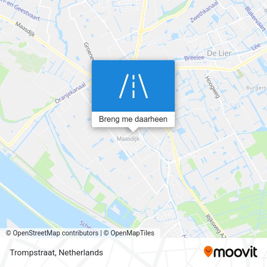 Trompstraat kaart