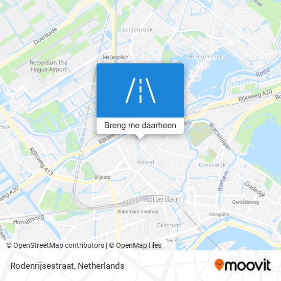 Rodenrijsestraat kaart