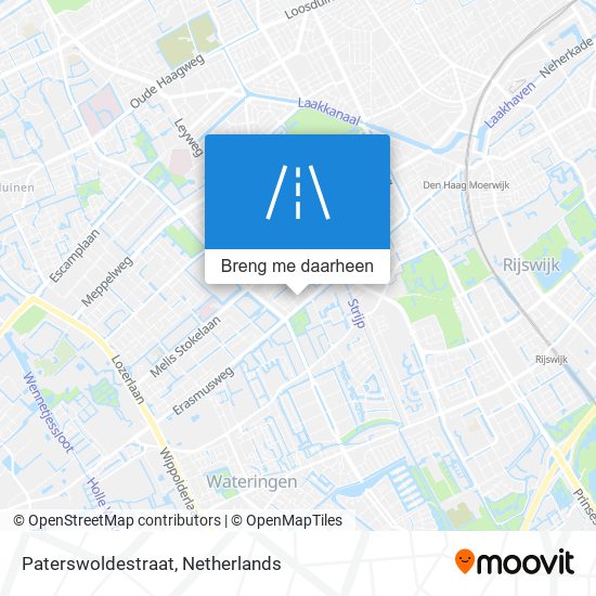 Paterswoldestraat kaart