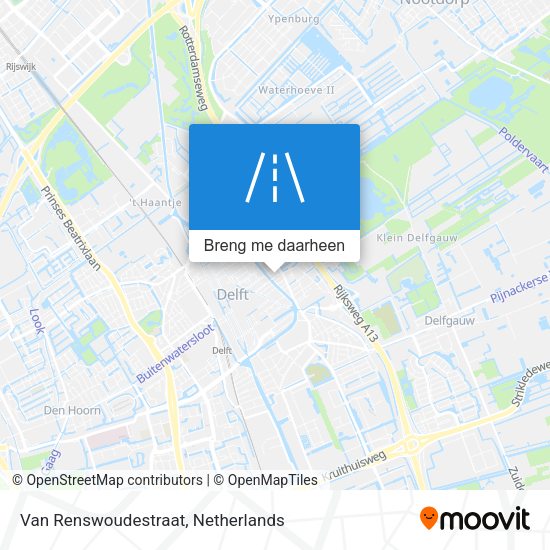 Van Renswoudestraat kaart