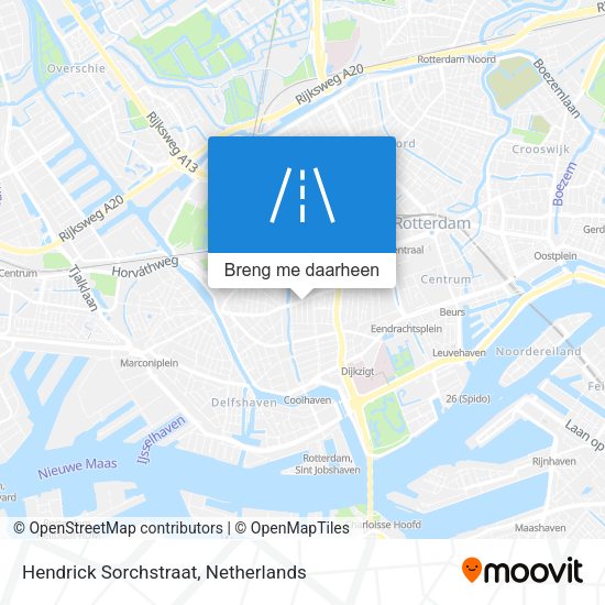 Hendrick Sorchstraat kaart