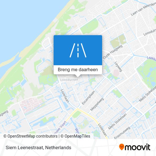 Siem Leenestraat kaart