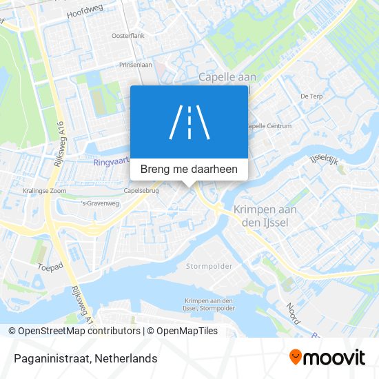 Paganinistraat kaart