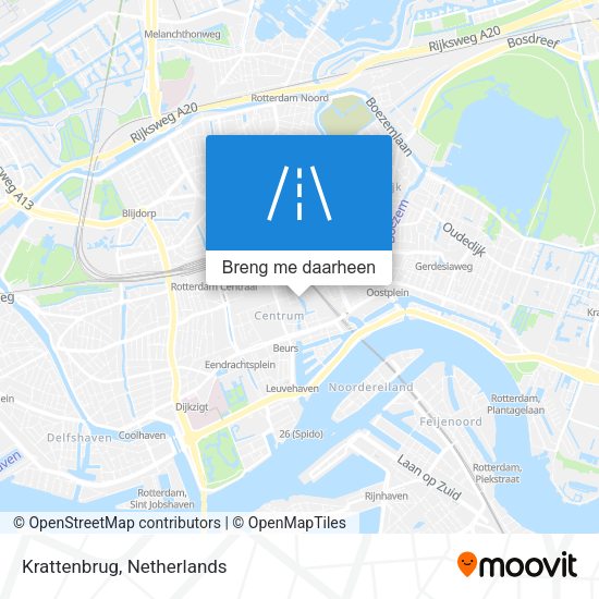 Krattenbrug kaart