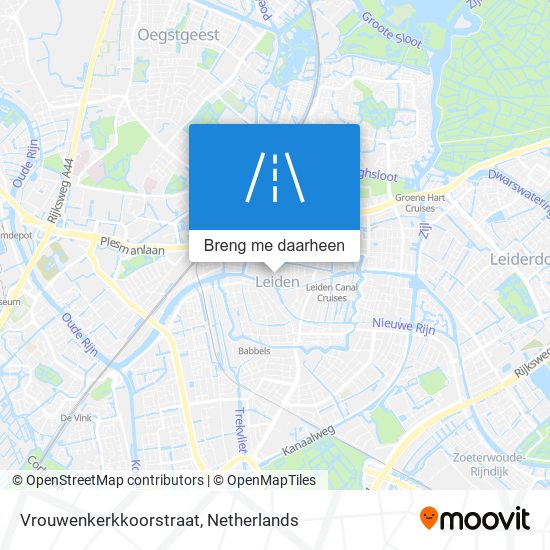 Vrouwenkerkkoorstraat kaart