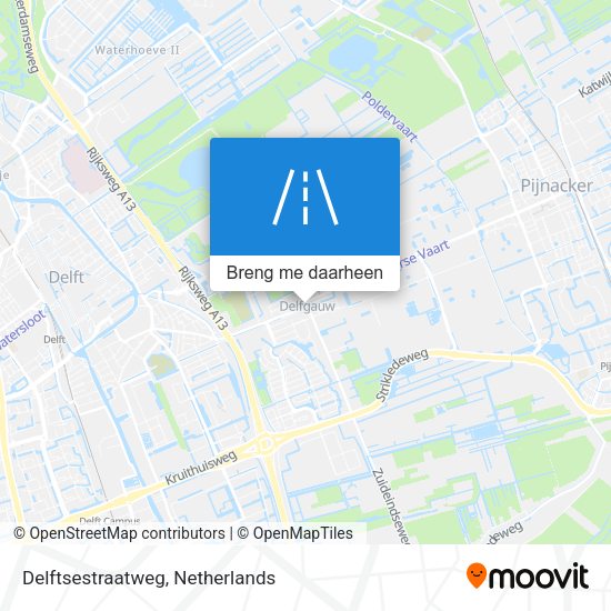Delftsestraatweg kaart