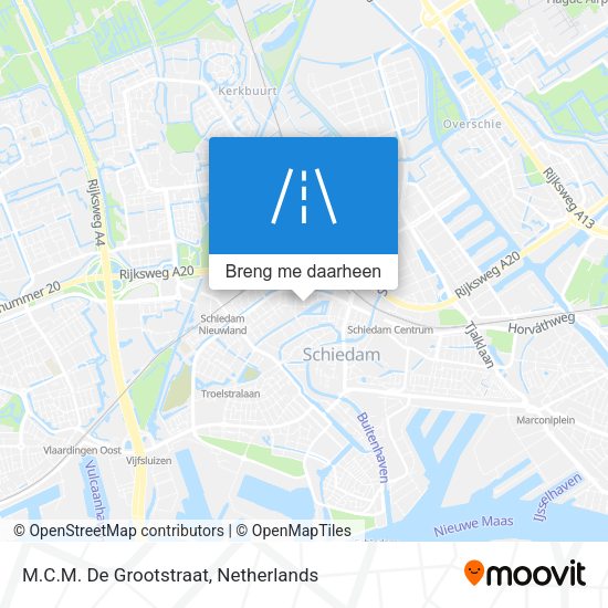 M.C.M. De Grootstraat kaart