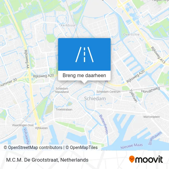 M.C.M. De Grootstraat kaart