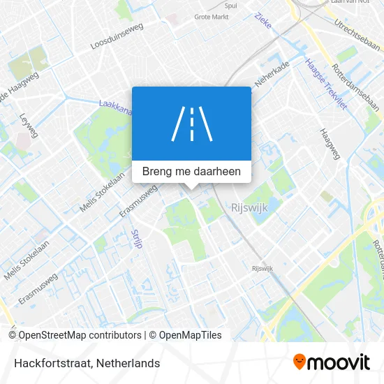 Hackfortstraat kaart