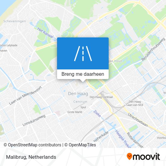 Malibrug kaart