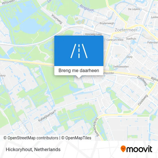 Hickoryhout kaart