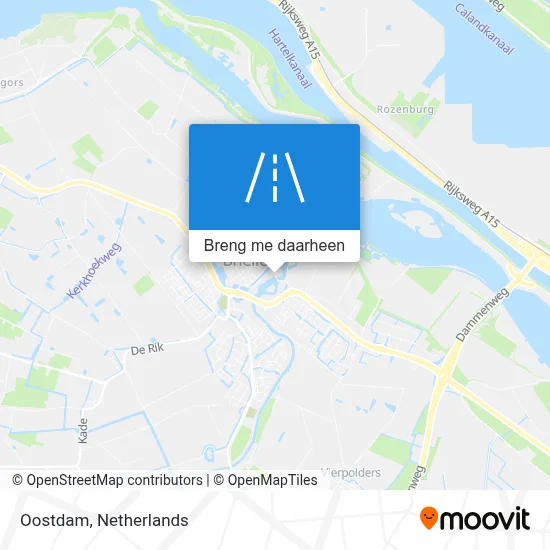 Oostdam kaart