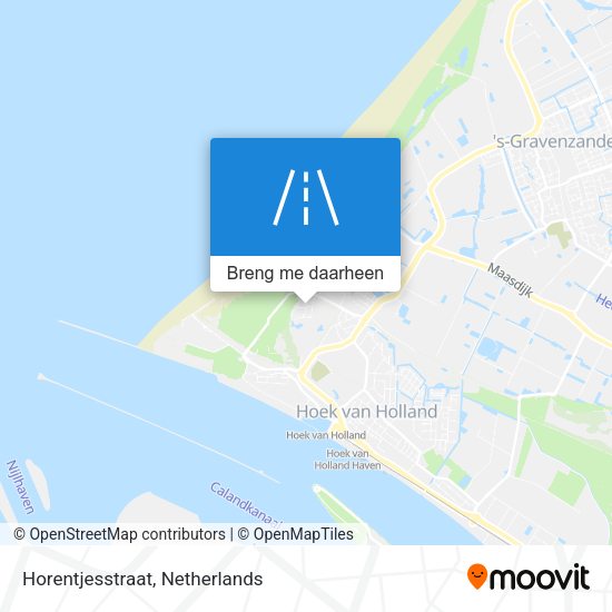 Horentjesstraat kaart