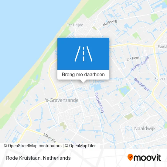 Rode Kruislaan kaart