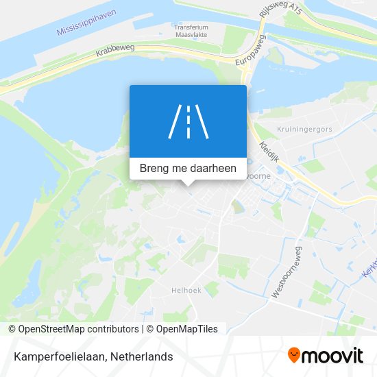 Kamperfoelielaan kaart