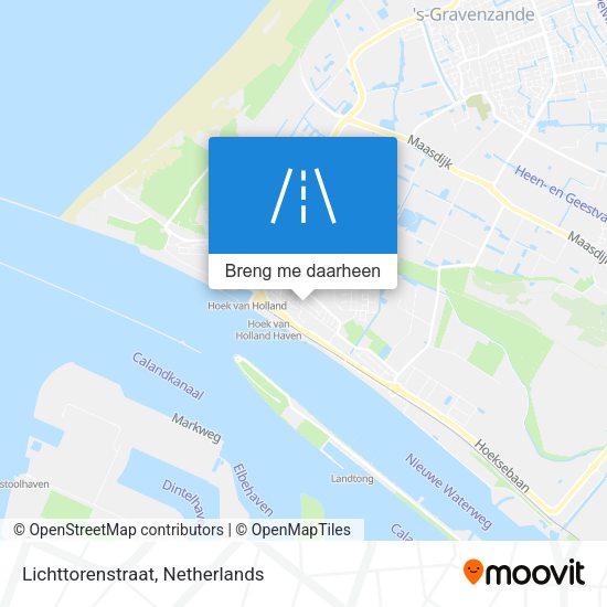Lichttorenstraat kaart