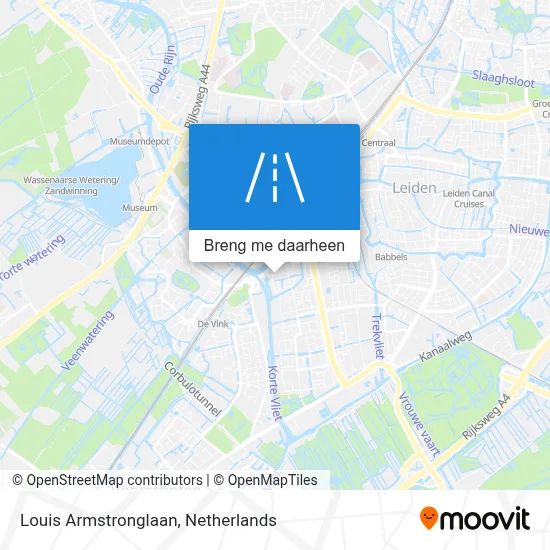Louis Armstronglaan kaart