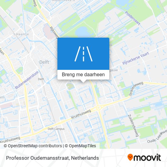 Professor Oudemansstraat kaart