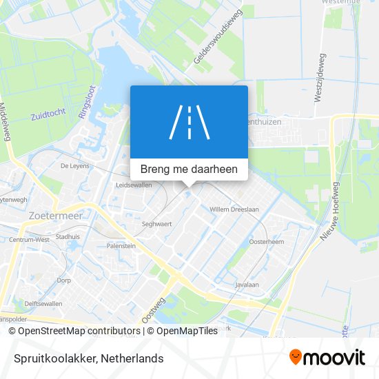 Spruitkoolakker kaart