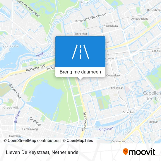 Lieven De Keystraat kaart