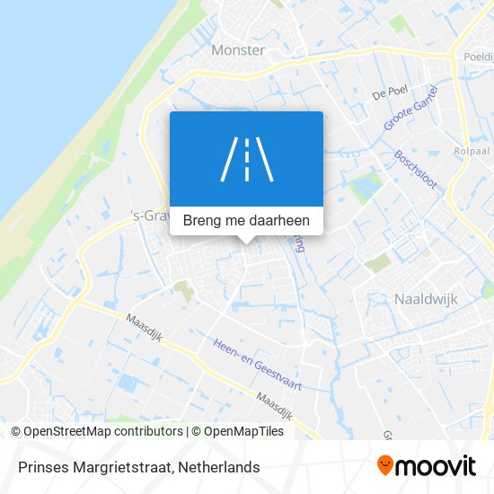 Prinses Margrietstraat kaart