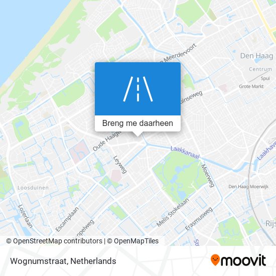 Wognumstraat kaart