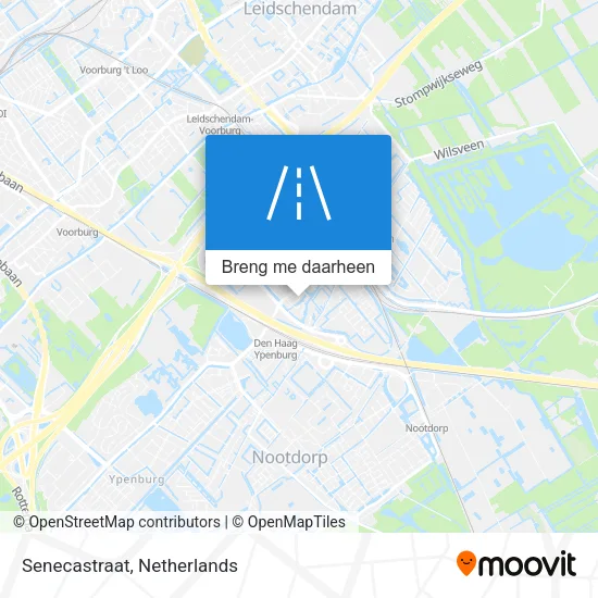 Senecastraat kaart