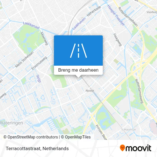 Terracottastraat kaart