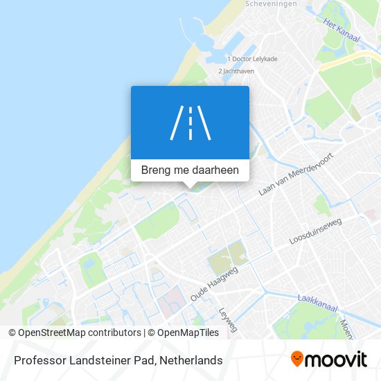 Professor Landsteiner Pad kaart