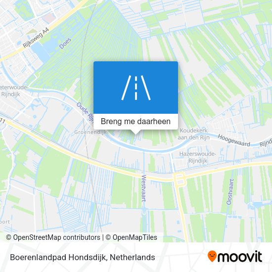 Boerenlandpad Hondsdijk kaart