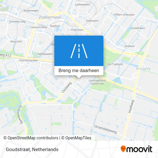 Goudstraat kaart