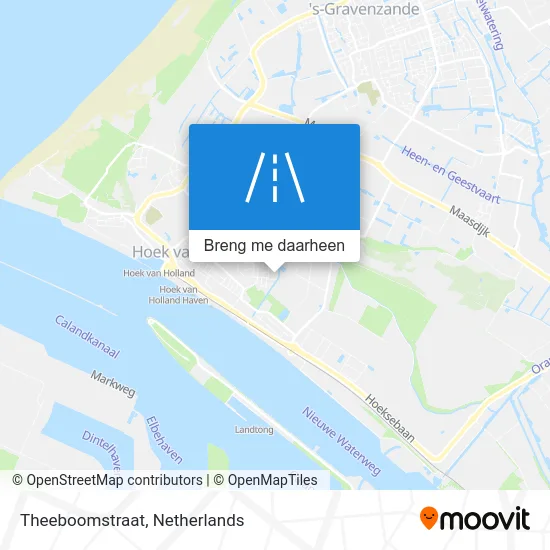 Theeboomstraat kaart