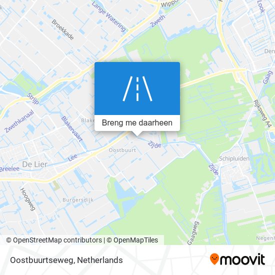 Oostbuurtseweg kaart