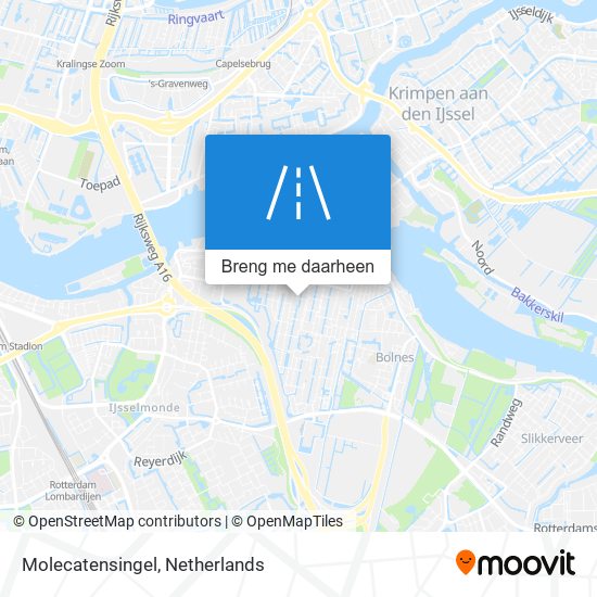 Molecatensingel kaart