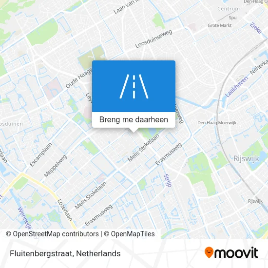 Fluitenbergstraat kaart