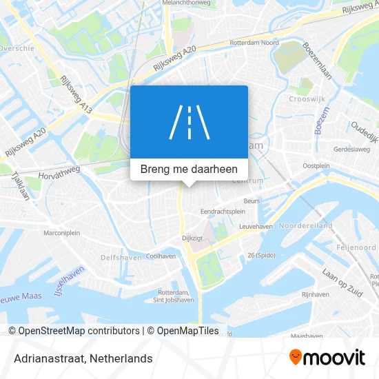 Adrianastraat kaart