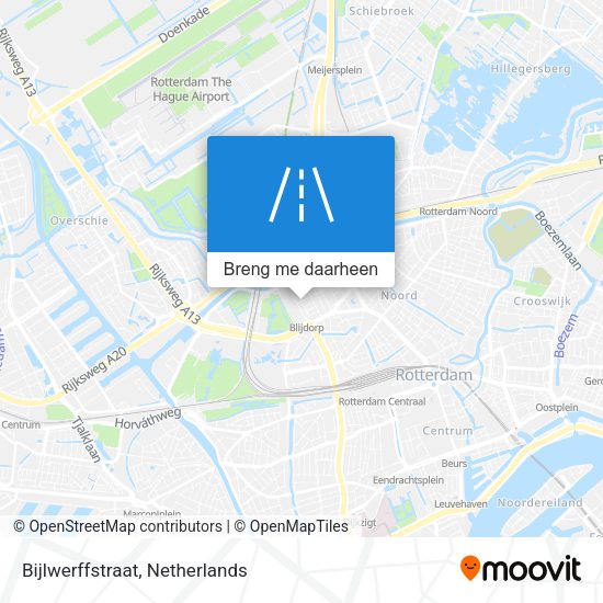 Bijlwerffstraat kaart