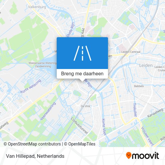 Van Hillepad kaart