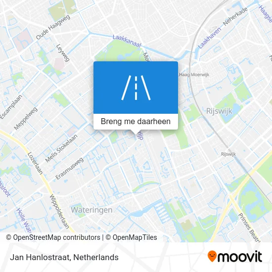 Jan Hanlostraat kaart