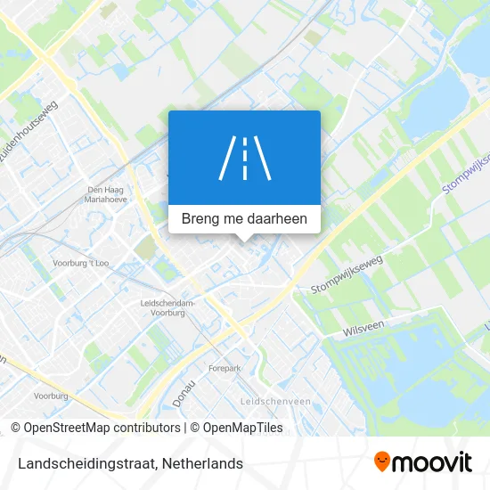 Landscheidingstraat kaart