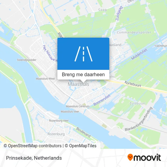 Prinsekade kaart