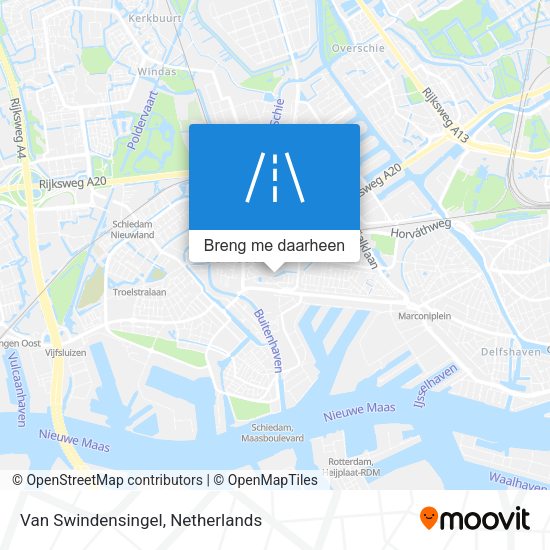 Van Swindensingel kaart