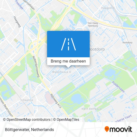 Böttgerwater kaart