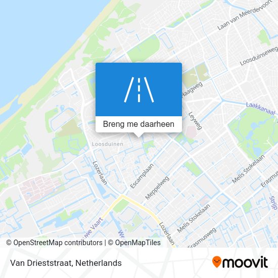 Van Drieststraat kaart