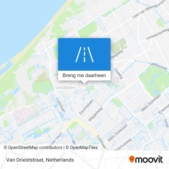 Van Drieststraat kaart