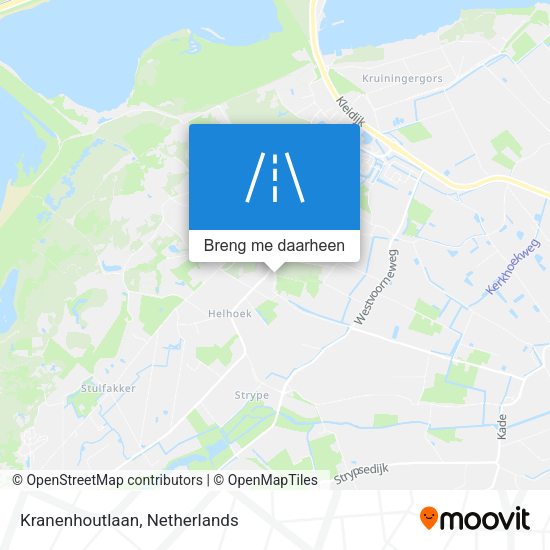 Kranenhoutlaan kaart