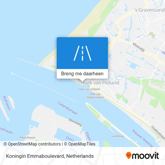 Koningin Emmaboulevard kaart