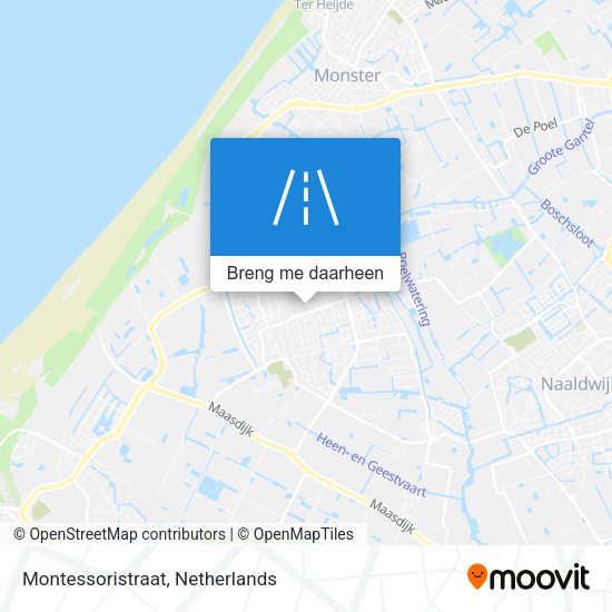 Montessoristraat kaart